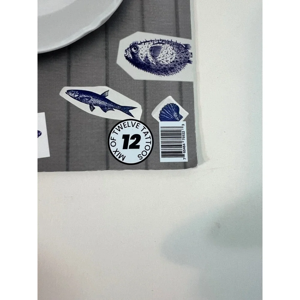 Suteka Home Decor Tattoos Sea Creatures‎ 12 Tattoos Food Safe Easy DIY NIP